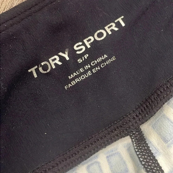 Tory Burch Sport navy print leggings small - Picture 4 of 5